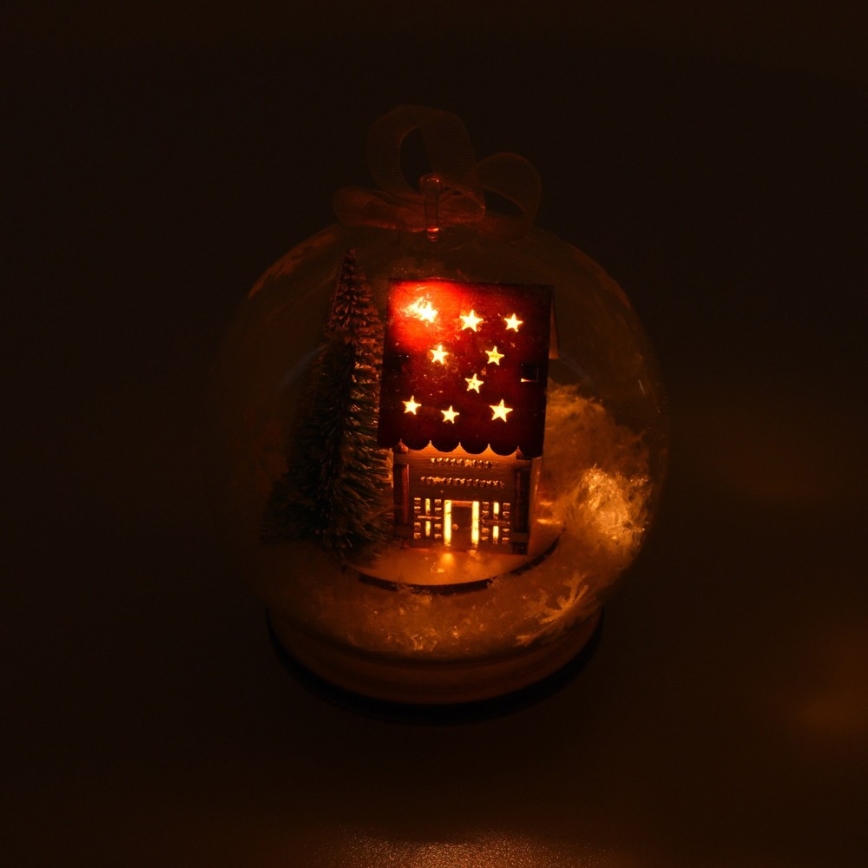 LED juldekoration  1xLED/3xLR44 varm vit 