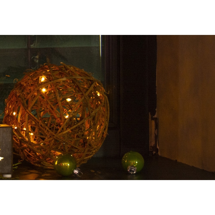 LED juldekoration  20xLED/3xAA varm vit