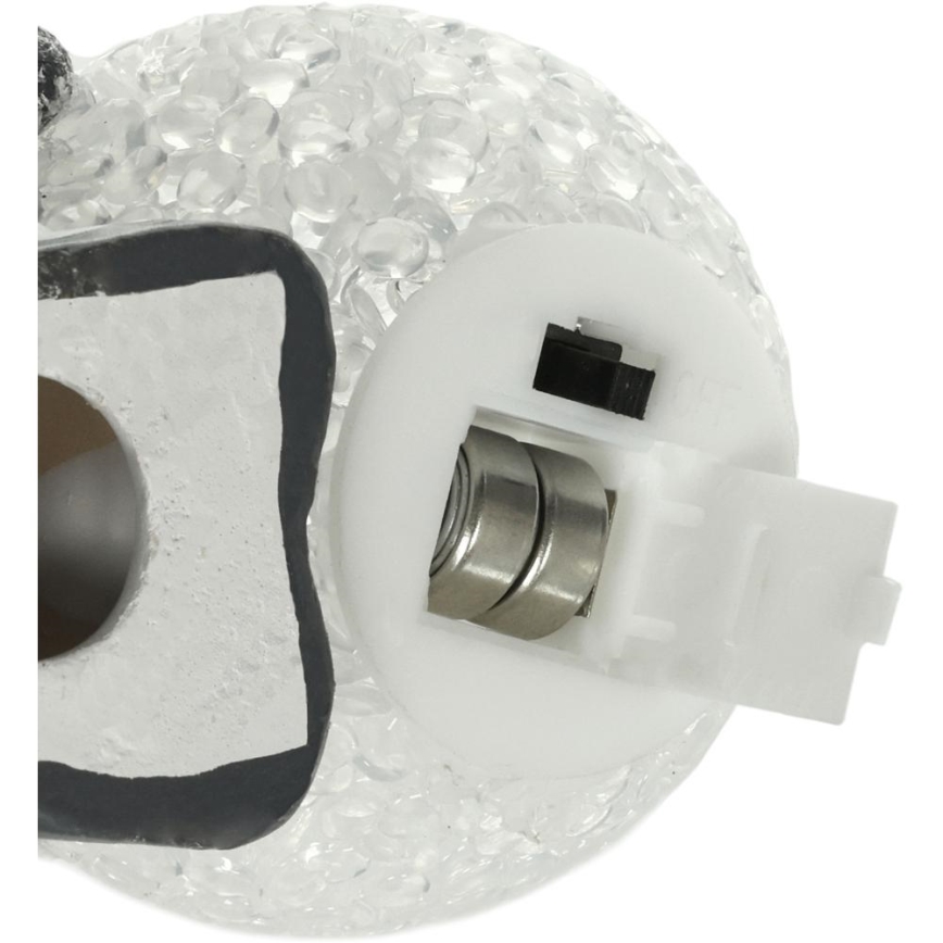 LED juldekoration LED/2xLR44/varm vit snögubbe med snöboll