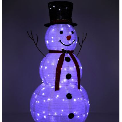 LED juldekoration LED/3,6W/230V 180 cm IP44 snögubbe