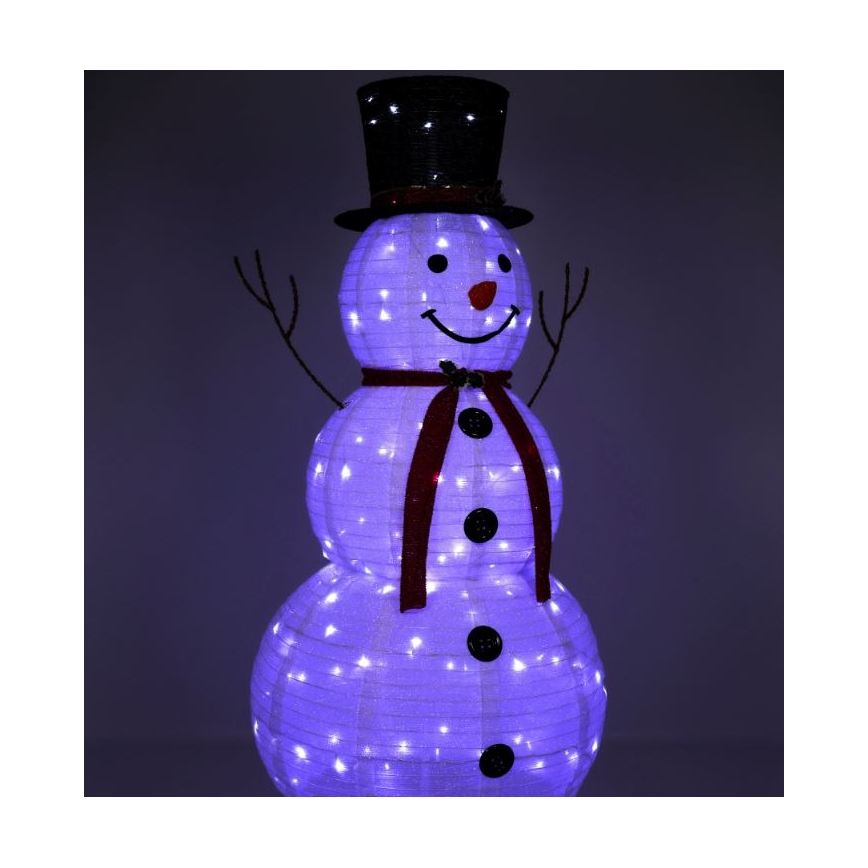 LED juldekoration LED/3,6W/230V 180 cm IP44 snögubbe