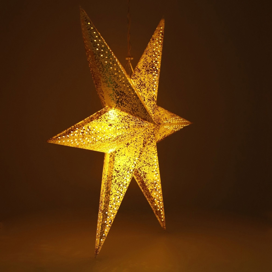 LED Juldekoration LED/3xAA stjärna guld