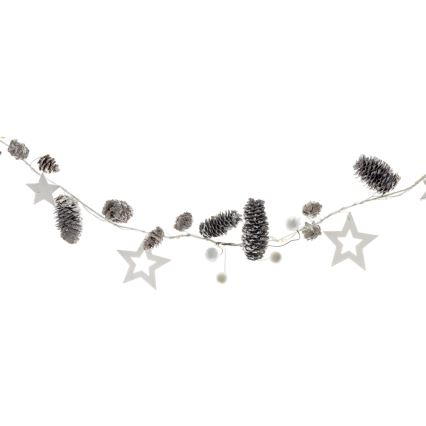 LED julkedja 10xLED/3xAA 2,5m varm vit