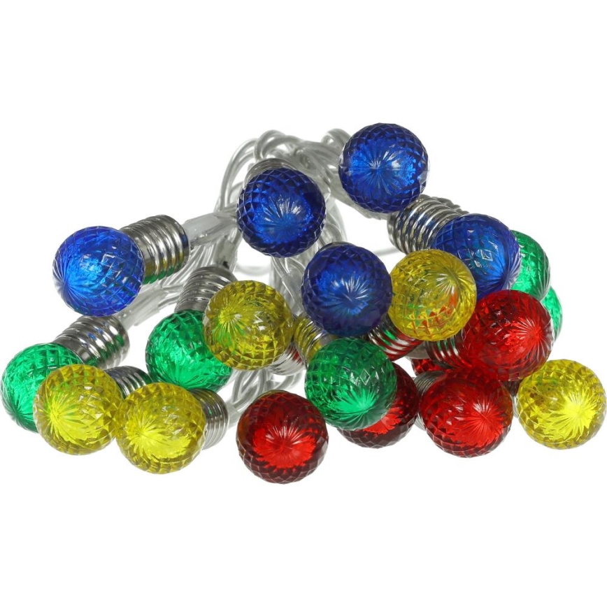 LED julkedja 20xLED/2xAA/varm vit 1,8m glödlampor