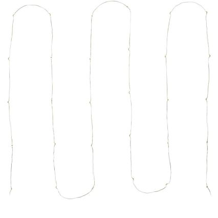 LED julkedja 30xLED/3xAA 3,3m kall vit