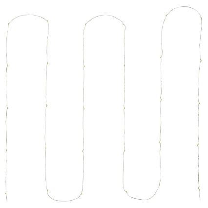 LED julkedja 30xLED/3xAA 3,3m varm vit