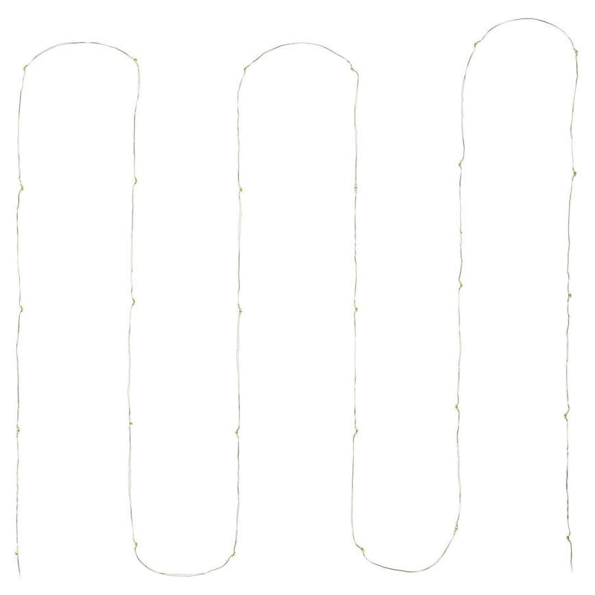 LED julkedja 30xLED/3xAA 3,3m varm vit