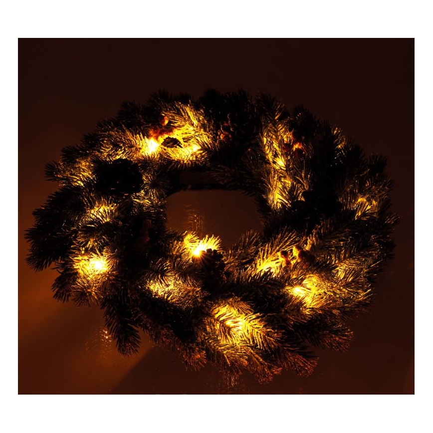 LED Julkrans LED/2xAA d. 40 cm