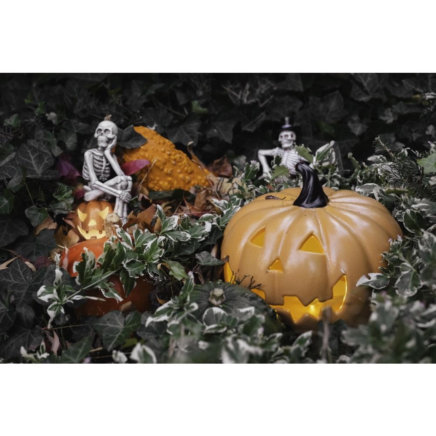 LED Keramikpumpa HALLOWEEN LED/3xLR44/varm vit