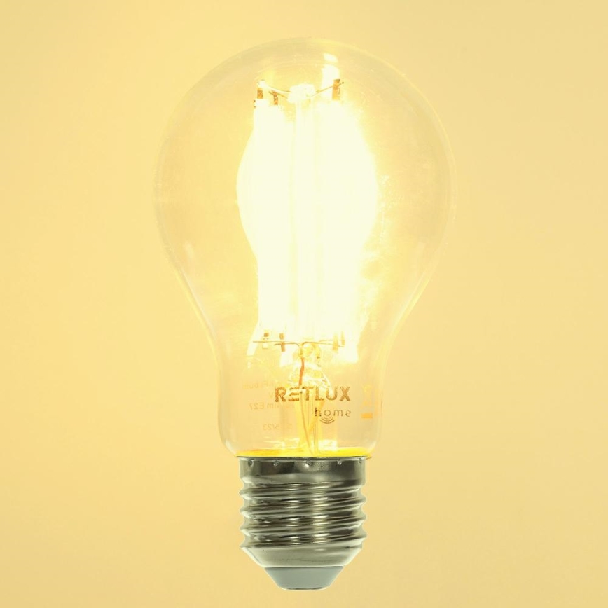 LED Ljusreglerad glödlampa FILAMENT A60 E27/7W/230V 2700-6500K Wi-Fi Tuya