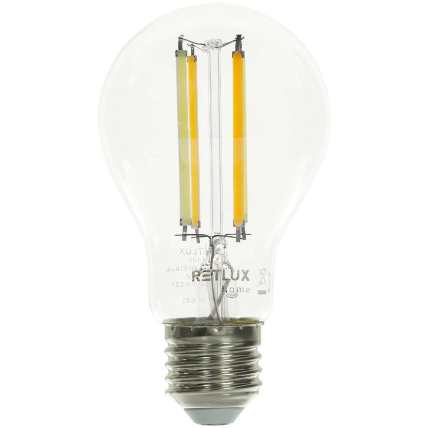 LED Ljusreglerad glödlampa FILAMENT A60 E27/7W/230V 2700-6500K Wi-Fi Tuya