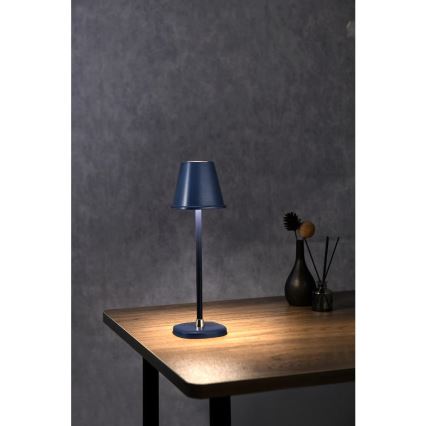 LED Ljusreglerad uppladdningsbar bordslampa LED/3W/1800 mAh mörkblå