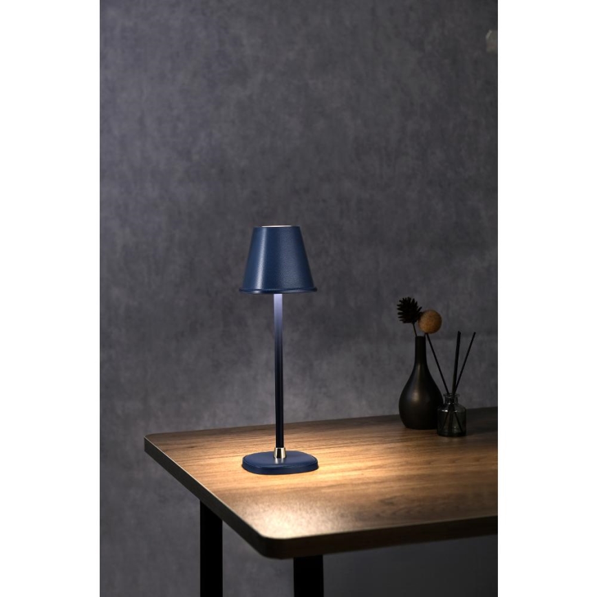 LED Ljusreglerad uppladdningsbar bordslampa LED/3W/1800 mAh mörkblå