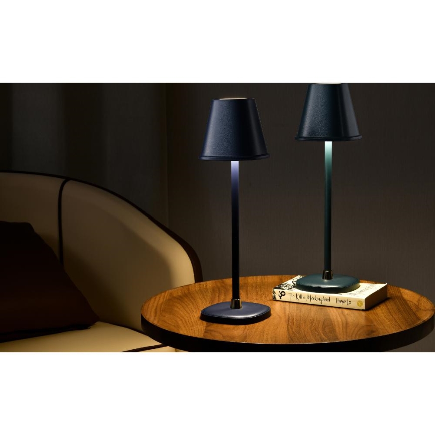 LED Ljusreglerad uppladdningsbar bordslampa LED/3W/1800 mAh mörkblå