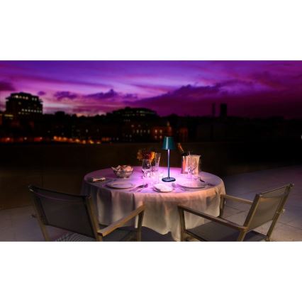 LED Ljusreglerad uppladdningsbar bordslampa LED/3W/1800 mAh mörkblå