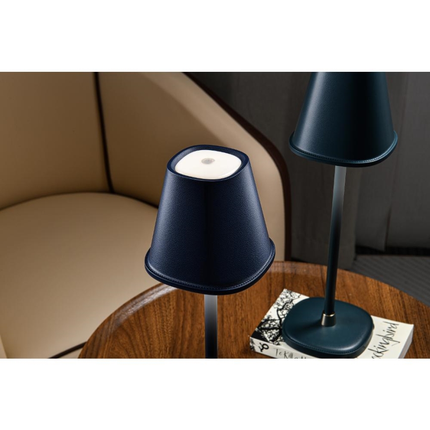 LED Ljusreglerad uppladdningsbar bordslampa LED/3W/1800 mAh mörkblå