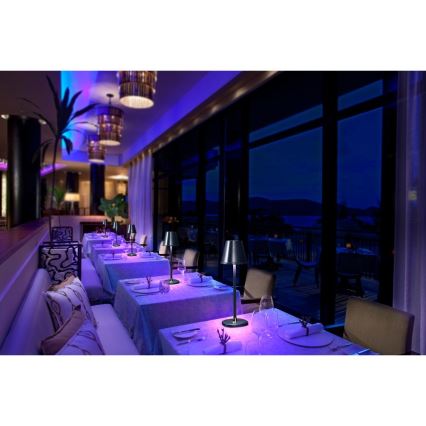 LED Ljusreglerad uppladdningsbar bordslampa LED/3W/1800 mAh mörkblå