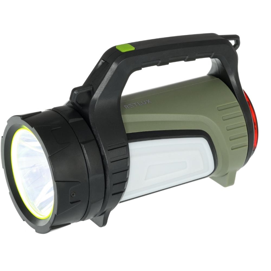 LED Ljusreglerad utomhus uppladdningsbar ficklampa med en strömbank LED/21W/4400mAh IP44