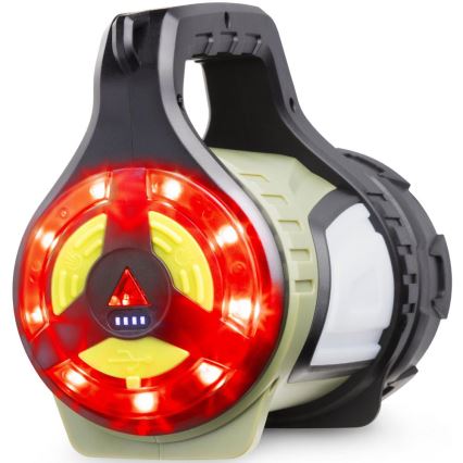 LED Ljusreglerad utomhus uppladdningsbar ficklampa med en strömbank LED/21W/4400mAh IP44