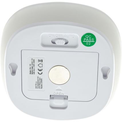 LED nattlampa med sensor LED/0,45W/3xAAA 3000K vit