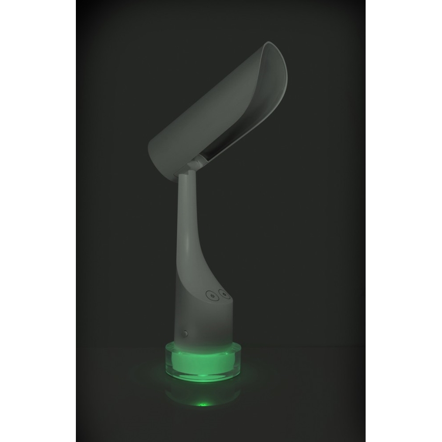 LED RGBW Dimbart uppladdningsbart bordslampa LED/5W/5V 2000 mAh 3000/6000K vit