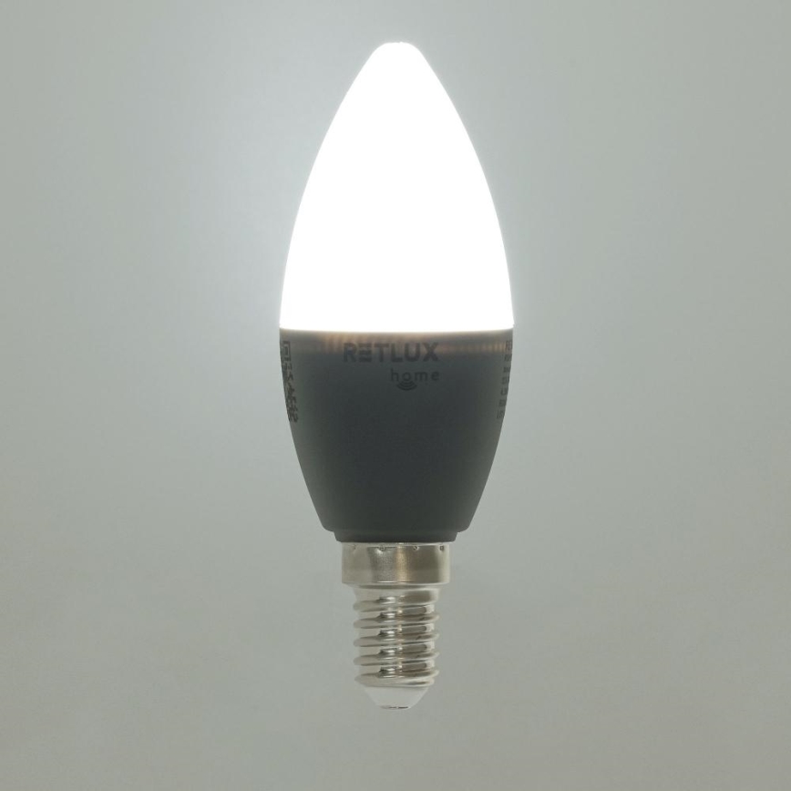 LED RGBW dimbar lampa C37 E14/4,5W/230V 2700-6500K Wi-Fi Tuya