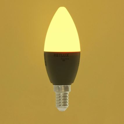 LED RGBW dimbar lampa C37 E14/4,5W/230V 2700-6500K Wi-Fi Tuya