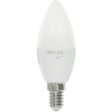 LED RGBW dimbar lampa C37 E14/4,5W/230V 2700-6500K Wi-Fi Tuya