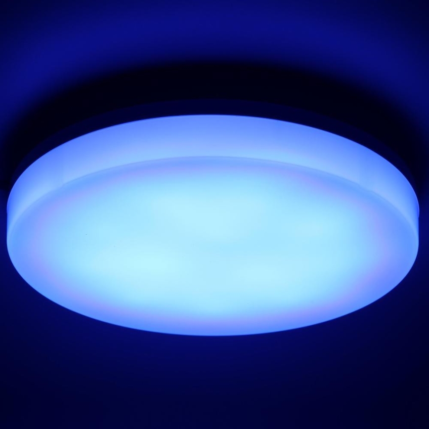 LED RGBW Ljusreglerad vägglampa för badrum LED/20W/230V Wi-Fi IP44 vit