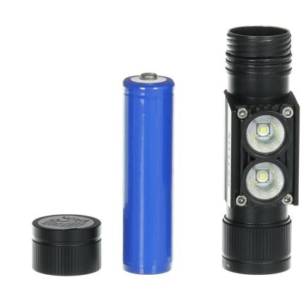LED uppladdningsbar aluminiumstrålkastare LED/2600 mAh IP66