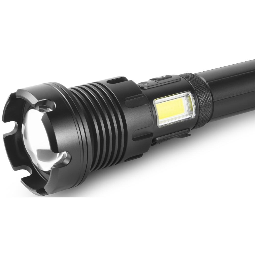 LED Uppladdningsbar ficklampa i aluminium med strömbanksfunktion LED/4400 mAh 2200 lm IP44