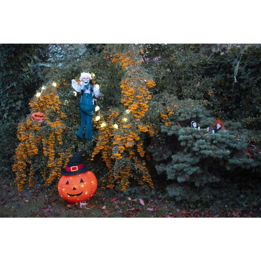 LED Utomhus dekoration HALLOWEEN LED/3xAA/varm vit IP44 pumpkin