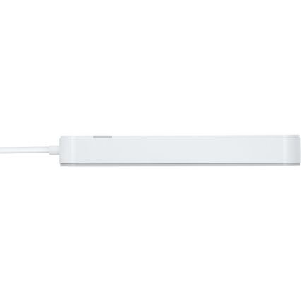 Smart förlängning kabel med strömbrytare 4Z Typ E + 2x USB-A + 1x USB-C 1,5m Wi-Fi Tuya vit