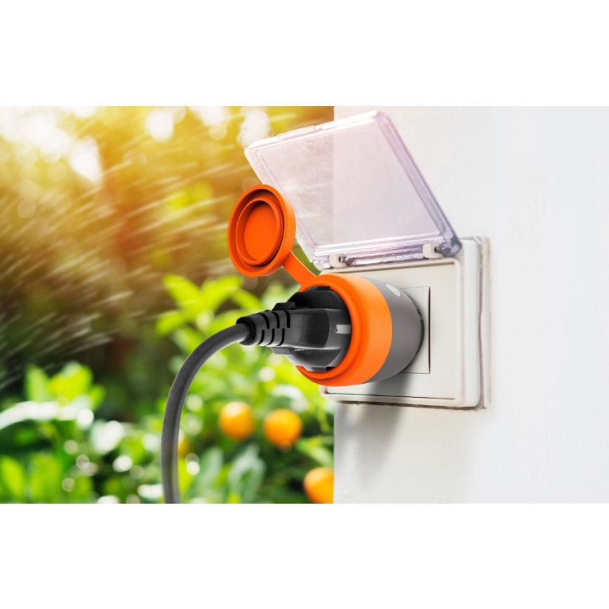 Smart utomhus uttag 3680W/230V/Typ F SCHUKO/16A Wi-Fi IP44