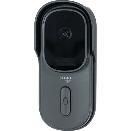 Video ringklocka med rörelsedetektor 5MPx 1440p 5200 mAh Wi-Fi IP65 antracit