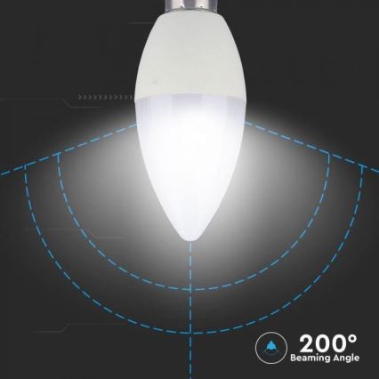 RGB Dimbar LED-lampa E14/3,5W/230V 6400K + Fjärrstyrd