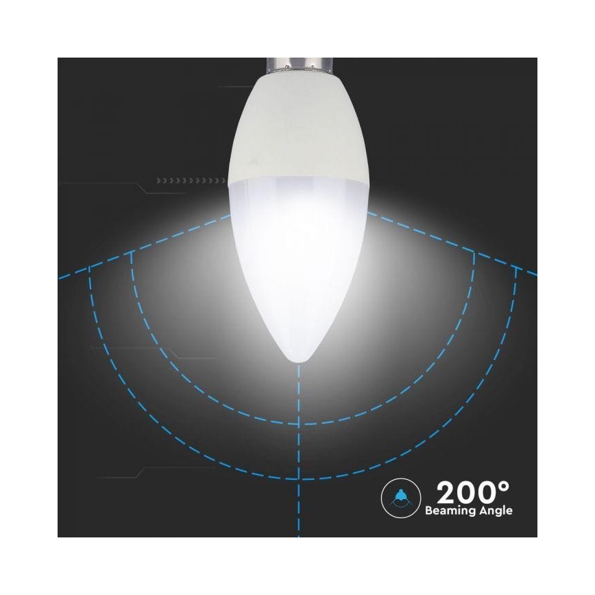 RGB Dimbar LED-lampa E14/3,5W/230V 6400K + Fjärrstyrd