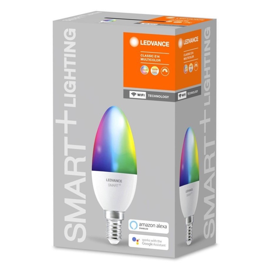 RGB Dimbar LED-lampa SMART+ E14/5W/230V 2700K-6500K - Ledvance