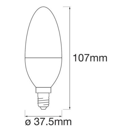 RGB Dimbar LED-lampa SMART+ E14/5W/230V 2700K-6500K - Ledvance
