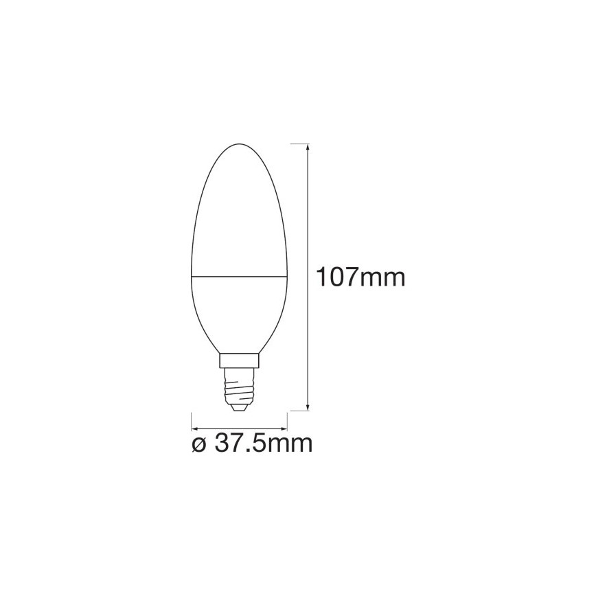 RGB Dimbar LED-lampa SMART+ E14/5W/230V 2700K-6500K - Ledvance
