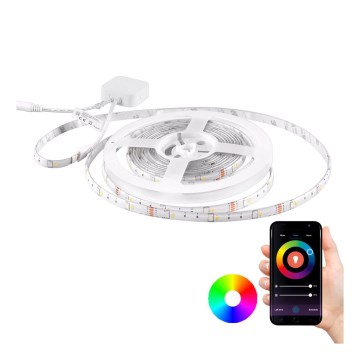 RGB Dimbar LED-lampaslinga Wi-fi + musikfunktion LED/16W/230V 5 m Tuya