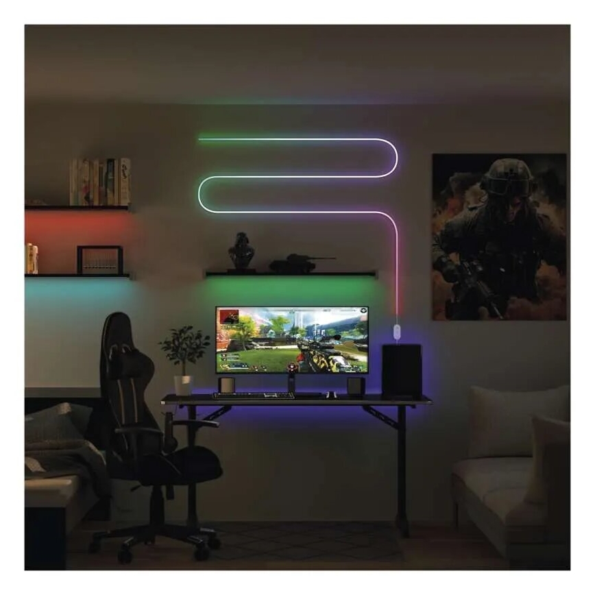 RGBIC LED ljusreglerad list GoSmart LED/24W/230V 3 m Wi-Fi Tuya