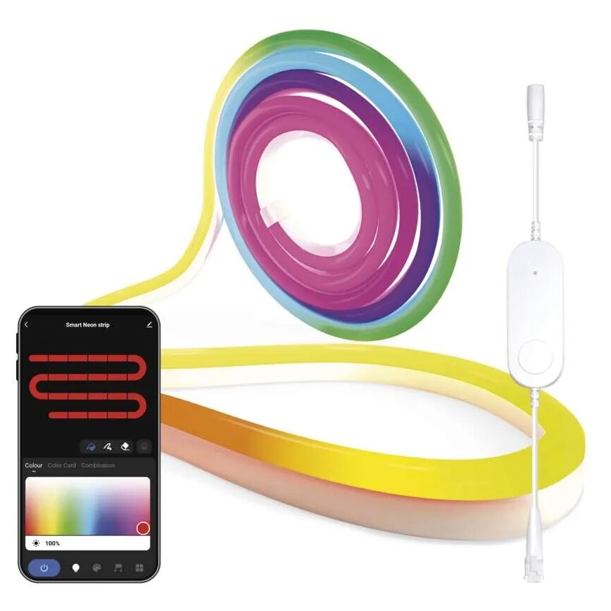 RGBIC LED ljusreglerad list GoSmart LED/24W/230V 3 m Wi-Fi Tuya