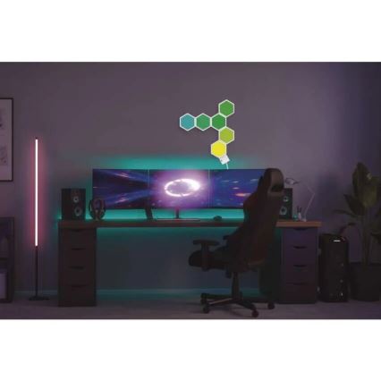 RGBIC Ljusreglerad bordslampa GoSmart LED/5,5W/230V Wi-Fi Tuya