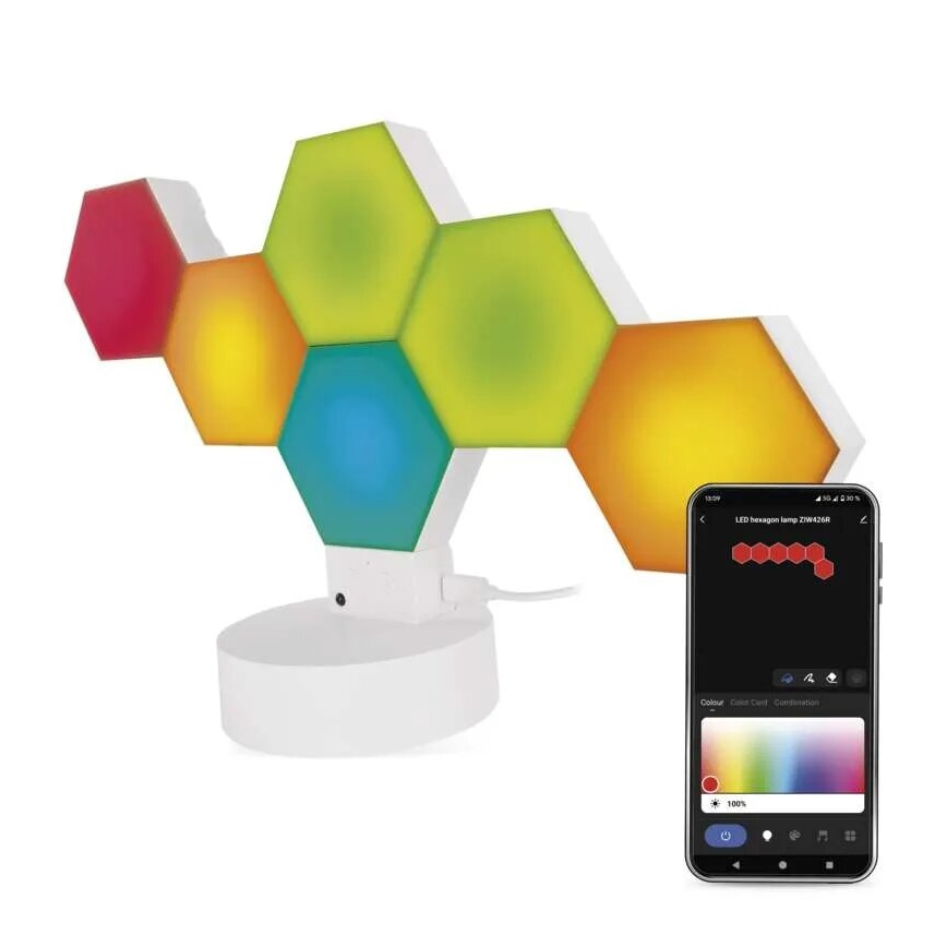 RGBIC Ljusreglerad bordslampa GoSmart LED/5,5W/230V Wi-Fi Tuya
