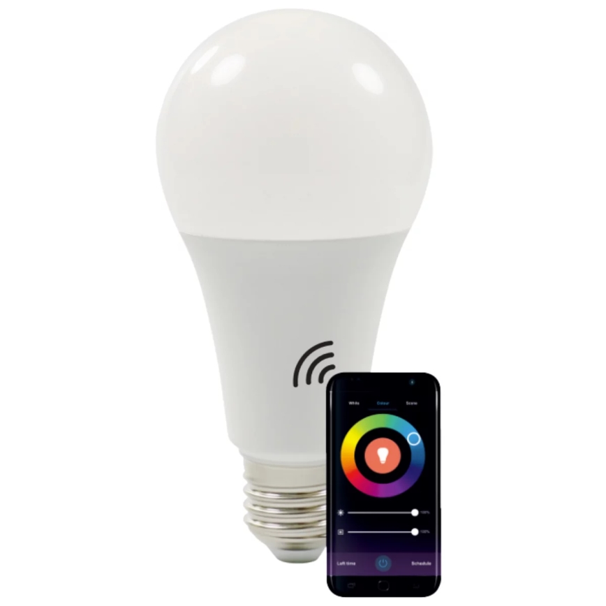 RGBW LED Ljusreglerad glödlampa A65 E27/11W/230V 2700-6500K Wi-Fi Tuya