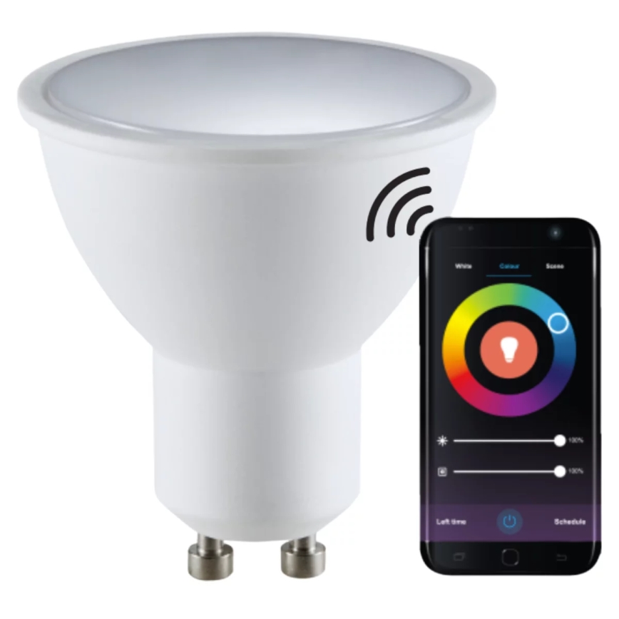 RGBW LED Ljusreglerad glödlampa G45 GU10/5,5W/230V 2700-6500K Wi-Fi Tuya