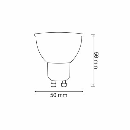 RGBW LED Ljusreglerad glödlampa G45 GU10/5,5W/230V 2700-6500K Wi-Fi Tuya