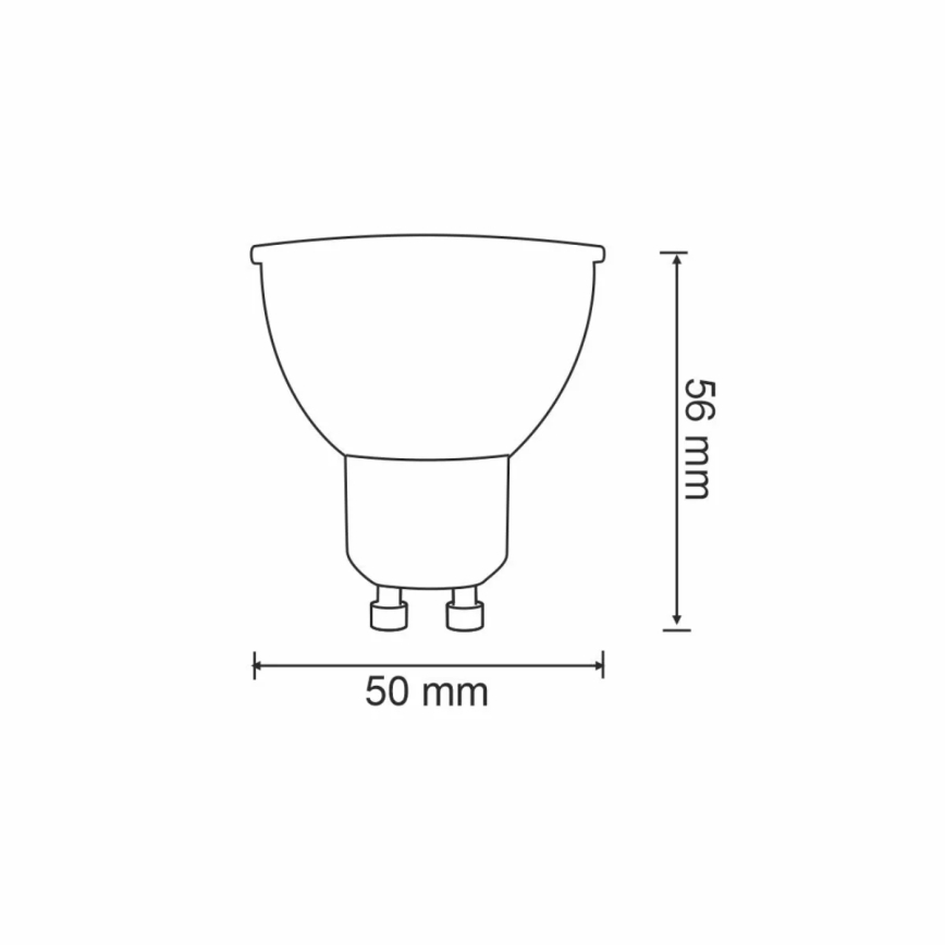 RGBW LED Ljusreglerad glödlampa G45 GU10/5,5W/230V 2700-6500K Wi-Fi Tuya