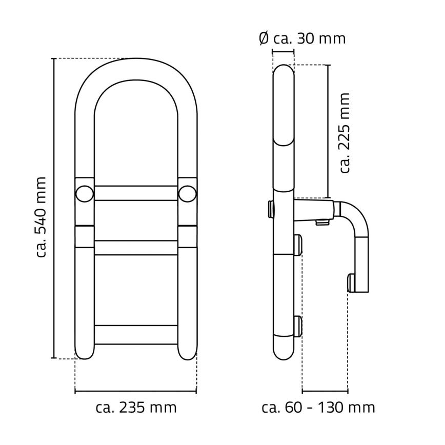 Ridder - Badkarshandtag 54x23,5 cm vit